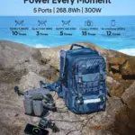 Handsfree Solar Backpack Power Station, 268.8Wh LiFePO4 Solar Generator for Travel 4 80075 5e6b07
