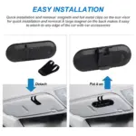 Wireless Bluetooth Car Kit Handsfree Speakerphone – Compatible with Ford, Toyota, Honda 6 80551 76c068