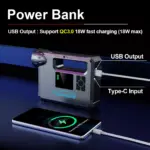 5-in-1 Car Jump Starter with Air Compressor, Flashlight & Power Bank for Volkswagen, Mazda, Lamborghini 8 80579 e19665
