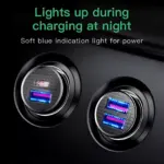 Baseus Fast Car Charger USB & Type-C QC4.0 PD – For Toyota, Ford, Honda 3 80730 f43864