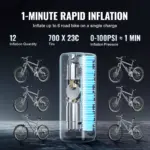 Portable Tire Inflator 150 PSI – Fast Air Compressor for Toyota, Ford, Honda 5 80750 357699