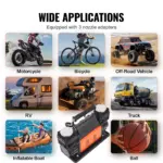 Heavy Duty Tire Inflator – 150 PSI Dual-Cylinder Air Pump for Ford, Toyota, Chevrolet 7 80777 a03b62