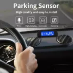 Hippcron Car Parking Sensor Kit for Honda, Toyota & Ford with LED Display and 4 Sensors 4 81079 4c4a57