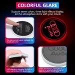 LED Cup Holder Lights for Audi A3 A4 A5 A6 A7 A8 Q3 Q5 Q7 – 7-Color RGB Coaster 7 81102 eabca2