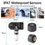 USB Android TPMS Tire Pressure Monitoring System for Toyota, Ford, Honda 6 81159 1050d2