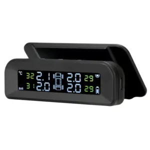 Smart Car TPMS System for Honda, Toyota & Ford with Solar Charging LCD Display