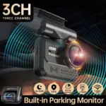 360° 3-Channel Dash Cam for Toyota, Ford, Honda 4 81221 273c2e