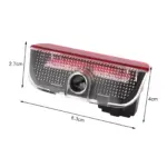 2PCS Car Door Welcome Lights Projector for Volkswagen Golf, Passat, Tiguan 8 81325 9370ff