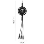 3-in-1 Fast Charging USB Cable for Toyota Corolla, RAV4, Camry – Type-C & Micro USB 9 81335 c6eace