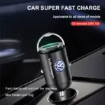 Fast Car Charger USB Type C Dual Port Adapter for Volkswagen Golf, Polo, Tiguan 6 81356 50c874