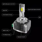 6000K 180W LED Headlight Bulb for Maserati, Bentley, Alfa Romeo 7 81372 2addcd