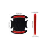 8pcs 3D Carbon Fiber Car Door Handle Stickers for Toyota, Honda, BMW 8 81447 22d214