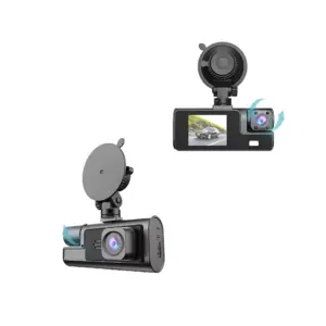 3-Camera Dash Cam with WiFi for Toyota, Ford, Honda