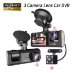 3 Channel Car DVR HD 1080P 3-Lens Inside Vehicle Dash Cam for Ford, BMW, Toyota 4 81593 0f84c1