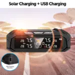 E-ACE Solar Powered Car TPMS System for Honda, Ford & Toyota with LCD Display 4 81605 e98f6b