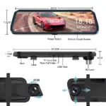 H96 10-Inch FHD Mirror Camera for Car for Ford, Toyota, Honda 8 81616 a36822