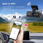 UHD 4K Dash Cam Dual Lens with Rear 1080P Camera, WiFi & GPS for Mercedes-Benz, Kia, Ford 7 81717 34e302