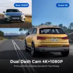 UHD 4K Dash Cam Dual Lens with Rear 1080P Camera, WiFi & GPS for Mercedes-Benz, Kia, Ford 8 81717 d98848