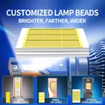 300000LM 6000K LED Headlights 1600W for Nissan Toyota Ford 6 81799 3021ae
