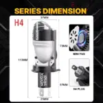 Dualvision H4 LED Headlight Bulbs 80000LM 800W - Fits Ford, Toyota, Honda 8 81843 92b275