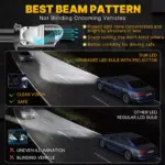 Dualvision H4 LED Headlight Bulbs 80000LM 800W - Fits Ford, Toyota, Honda 6 81843 e595c8