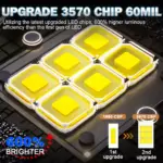 H4 LED Projector Lens Headlight 90W 22000LM Canbus 6000K for Toyota, Ford, Honda 5 81864 22f250