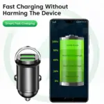 200W Dual USB Car Charger Fast Charging 7 82280 109567