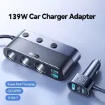 139W 7-in-1 Car Charger Adapter with PD & QC 3.0, LED Display & Independent Switches 4 82443 82a20d