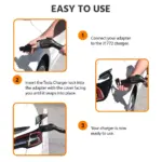 Tesla EV Charger Adapter Lock Safety Protection for Model X, Y, 3 6 82750 242eab