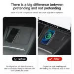 Tesla 2024 Highland Model 3 Silicone Anti-Skid Wireless Charging Pad 8 82843 74caa0