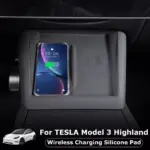 Wireless Charging Pad for Tesla Model 3 Highland - Non-Slip Silicone Mat 4 82871 36d979
