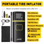 Rechargeable Cordless Tire Inflator – Digital Air Pump for Tesla 6 82975 5a167d