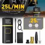 Rechargeable Cordless Tire Inflator – Digital Air Pump for Tesla 8 82975 c916fc