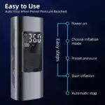 Portable Digital Tire Inflator for Tesla 8 83022 9385ed