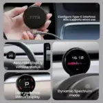 Tesla Speedometer with Wireless Charger for Model 3 & Model Y 6 83214 51fffa