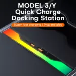 Tesla Model 3 Y Docking Station 27W PD Type C Hub Quick Charger with RGB Ambient LED Light 4 83261 9507eb