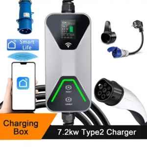 7.2KW Portable EV Charger with APP Control for Tesla