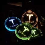 7-Color LED Atmosphere Car Coasters for Tesla 3 83450-ca4da2.webp
