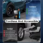 4000mAh Wireless Car Air Pump Tire Inflator for Tesla 7 83498 f8afbd