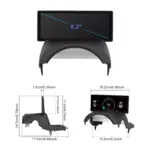 Tesla 6.2" Head-Up Display IPS Screen HUD Dashboard 8 83629 ee1126