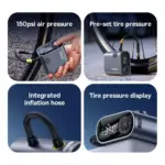 Portable Wireless Bike & Motorcycle Tire Inflator Pump 8 83732 bfb1bb