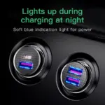 30W USB Car Charger with Quick Charge 4.0 & PD Fast Charging for iPhone & Android 7 83807 9f0c4c