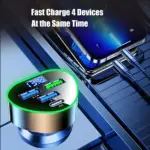 Super Fast USB-C Car Charger with LED Voltage Display for iPhone & Android 6 83839 102236