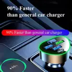 Super Fast USB-C Car Charger with LED Voltage Display for iPhone & Android 5 83839 75c568