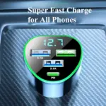 Super Fast USB-C Car Charger with LED Voltage Display for iPhone & Android 7 83839 d734e9