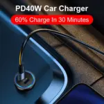 66W USB Car Charger Fast Charging Adapter for Phones & Tablets – Dual USB, PD & Quick Charge 7 83857 1c9392