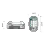 7-Color LED Strobe Warning Light 9 83893 7d6288