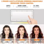 Rechargeable Car Vanity Mirror with LED Lights and 3 Lighting Modes 4 83964 2ba93e