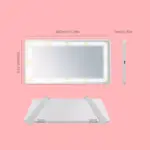 Rechargeable Car Vanity Mirror with LED Lights and 3 Lighting Modes 8 83964 43275c